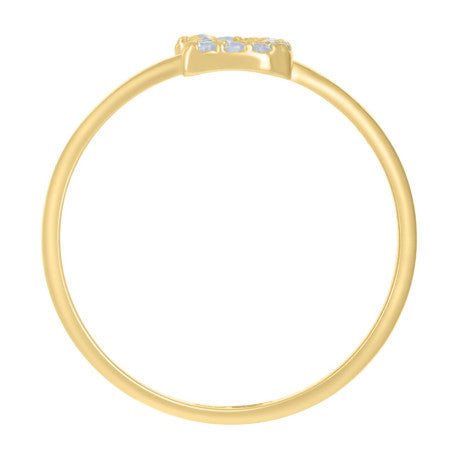 10Kt Gold Turkish Ring Initial Letter "B"