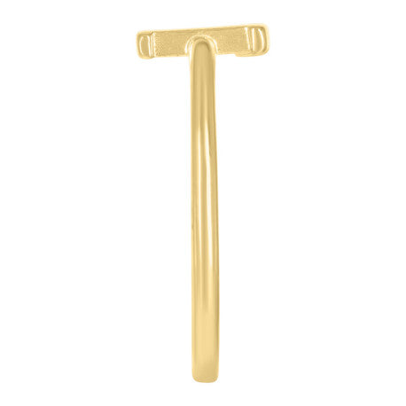 10Kt Gold Turkish Ring Initial Letter "L"