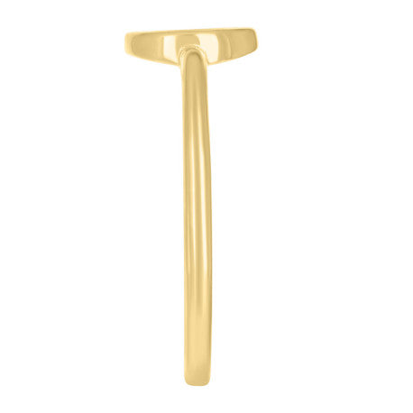 10Kt Gold Turkish Ring Initial Letter "O"