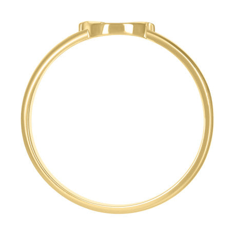 10Kt Gold Turkish Ring Initial Letter "U"