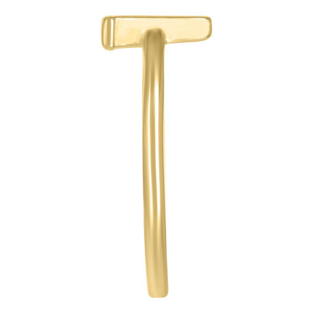 10Kt Gold Turkish Ring Initial Letter "W"