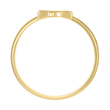 10Kt Gold Turkish Ring Initial Letter "X"