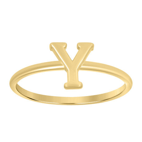10Kt Gold Turkish Ring Initial Letter "Y"