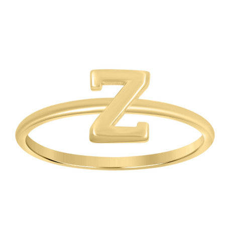 10Kt Gold Turkish Ring Initial Letter "Z"