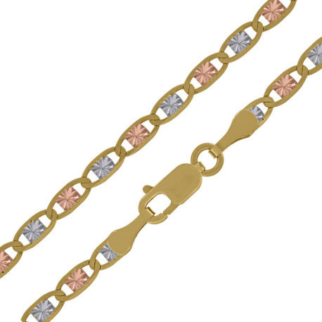 10kt Gold Valentino Tri Color 060 Chain