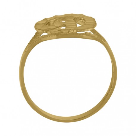 10Kt Initial Ring
