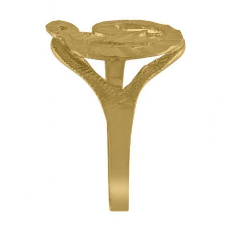 10Kt Initial Ring