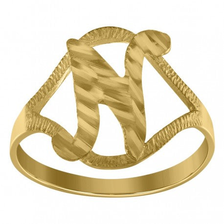 10Kt Initial Ring