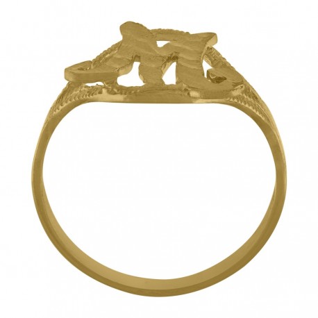 10Kt Initial Ring