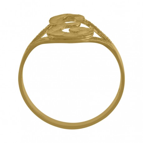 10Kt Initial Ring