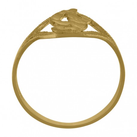 10Kt Initial Ring