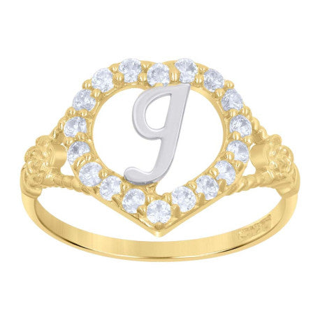 10Kt Initial Ring