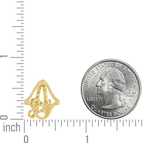 10Kt Initial Ring