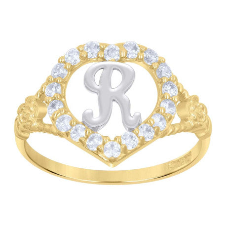 10Kt Initial Ring
