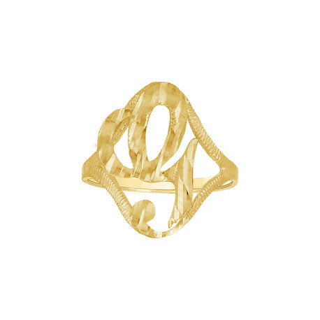 10Kt Initial Ring