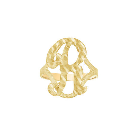 10Kt Initial Ring