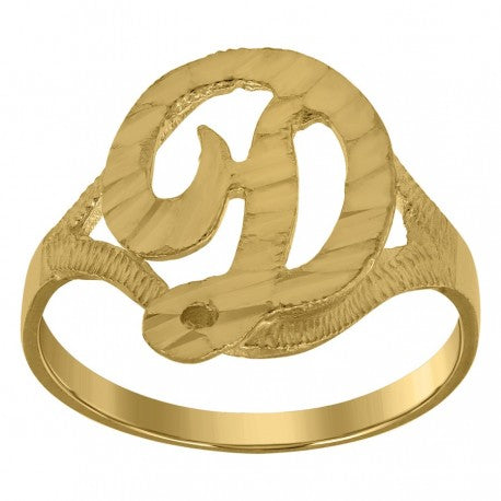 10Kt Initial Ring