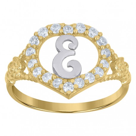 10Kt Initial Ring