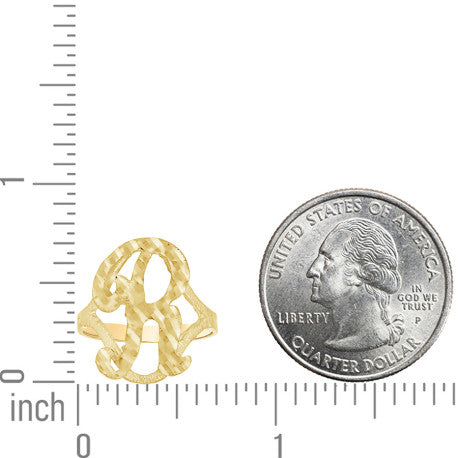 10Kt Initial Ring