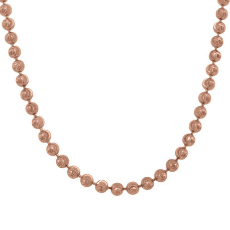 10kt Rose Gold Moon Cut 2.5mm Chain