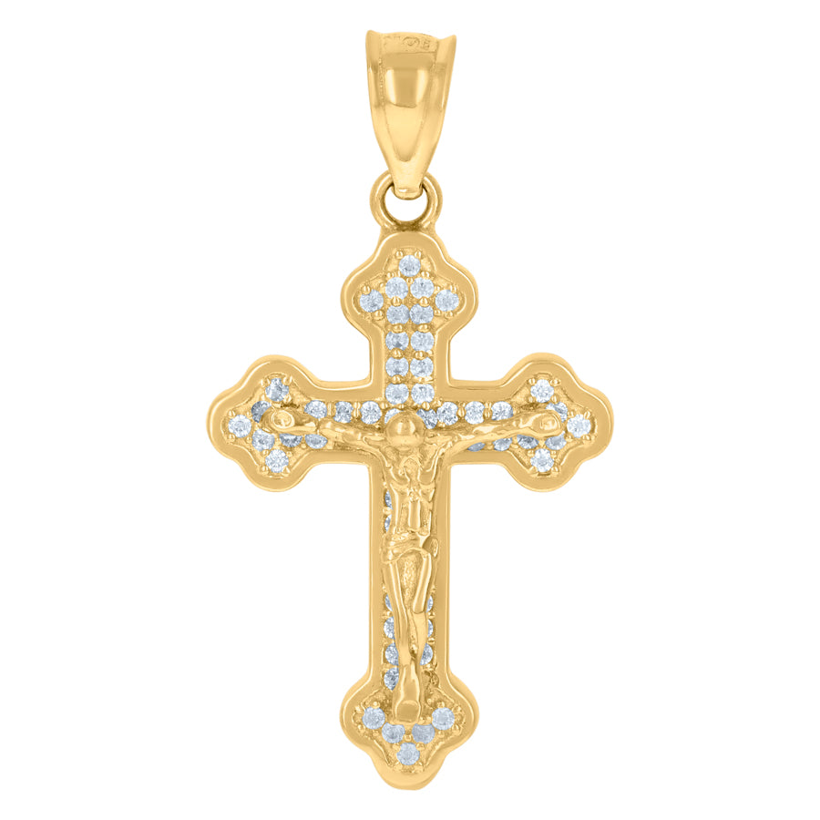 10Kt Gold Cz Pendant