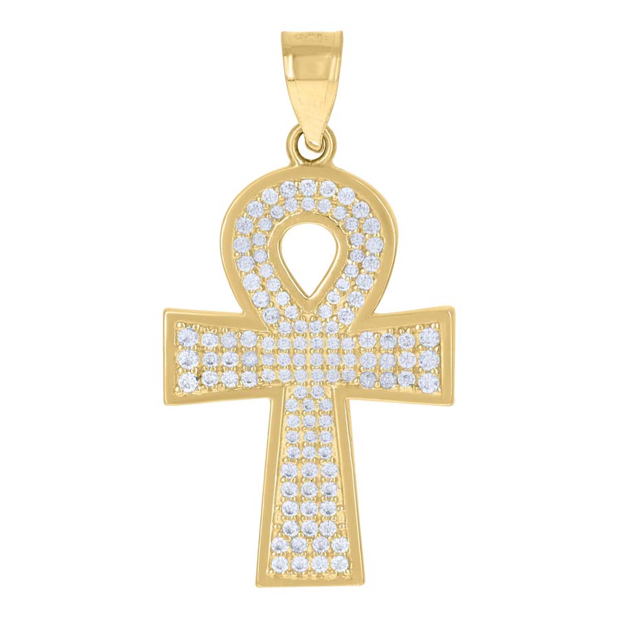 10Kt Gold Cz Pendant