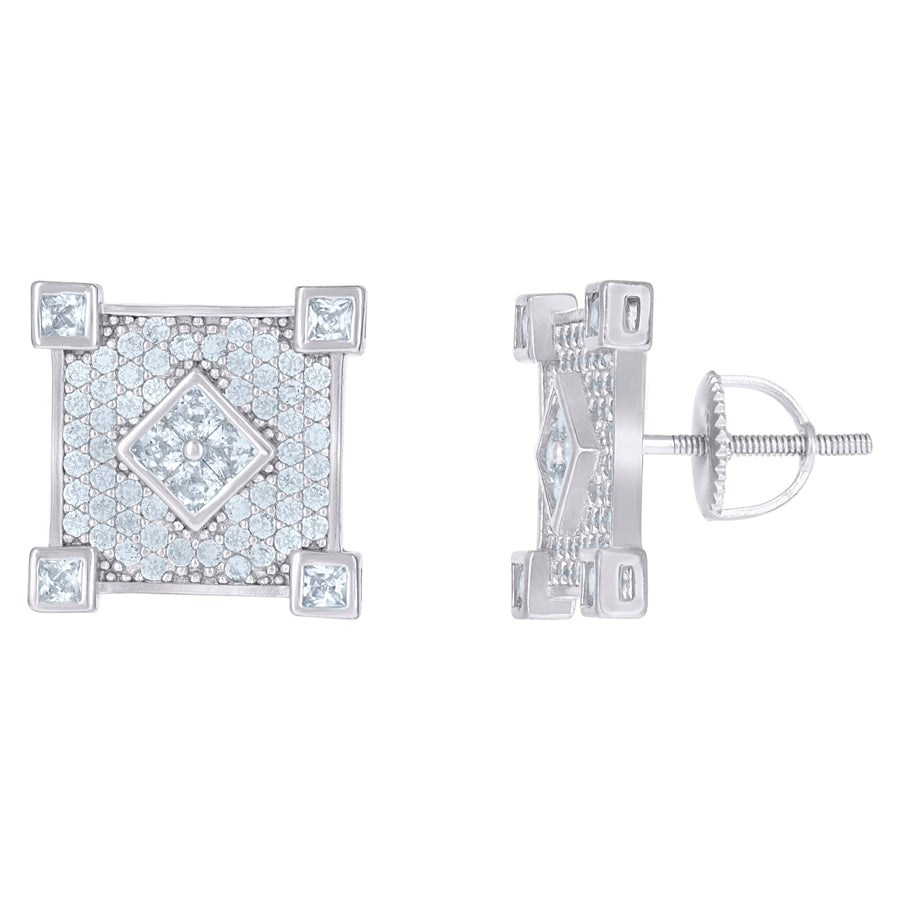 925 Sterling Silver CZ Earrings