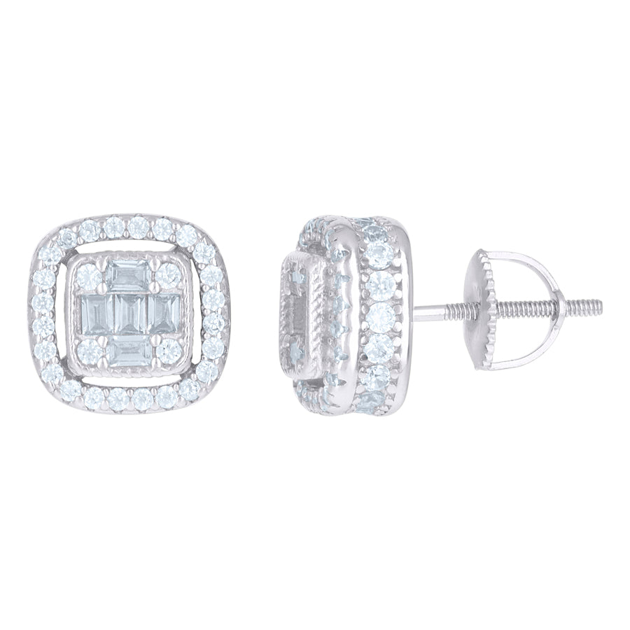 925 Sterling Silver CZ Earrings