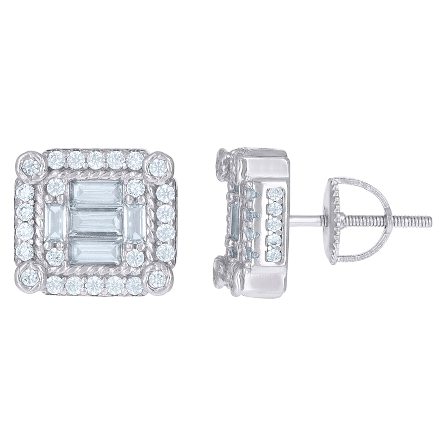 925 Sterling Silver CZ Earrings
