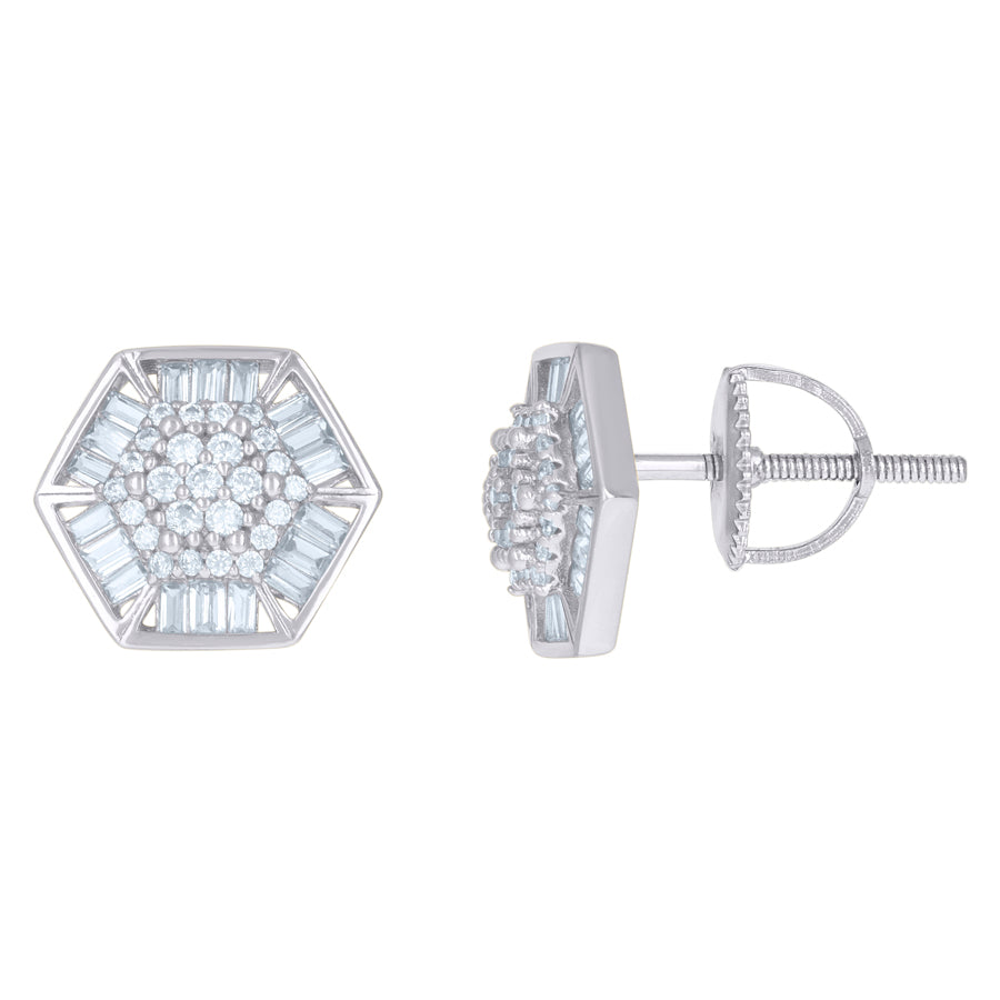 925 Sterling Silver CZ Earrings