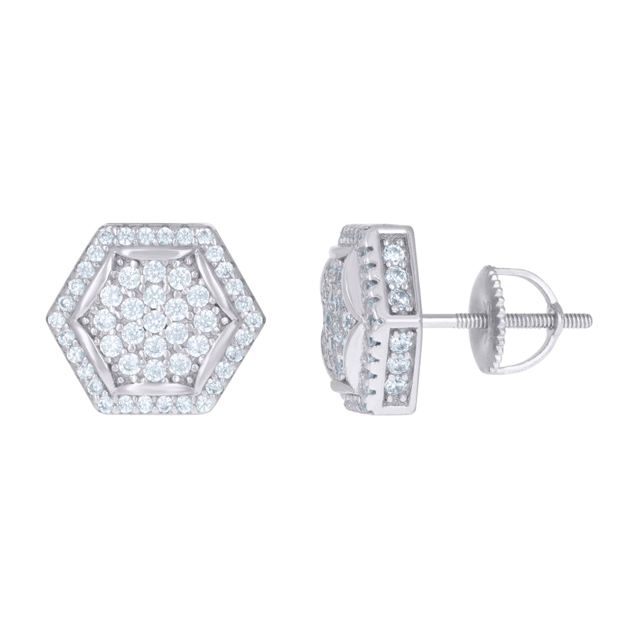 925 Sterling Silver CZ Earrings