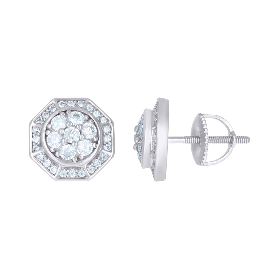 925 Sterling Silver CZ Earrings