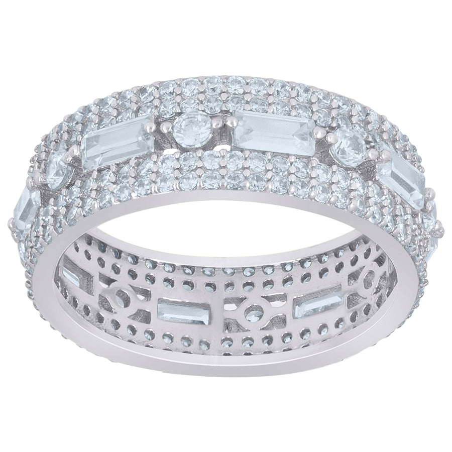 925 Sterling Silver Cz Ring