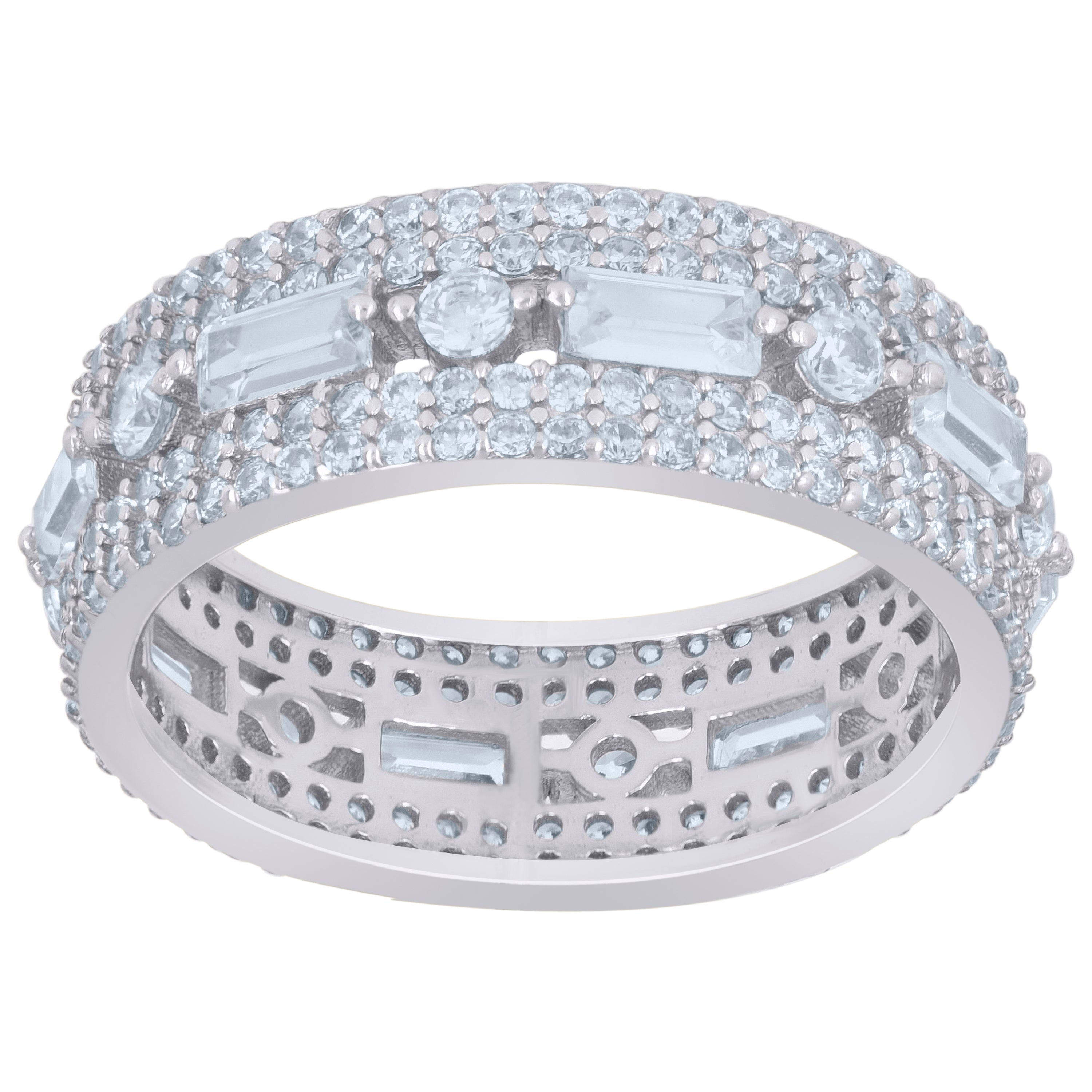 925 Sterling Silver Cz Ring