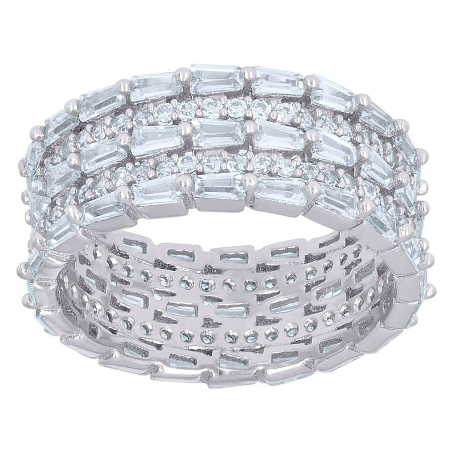 925 Sterling Silver Cz Ring