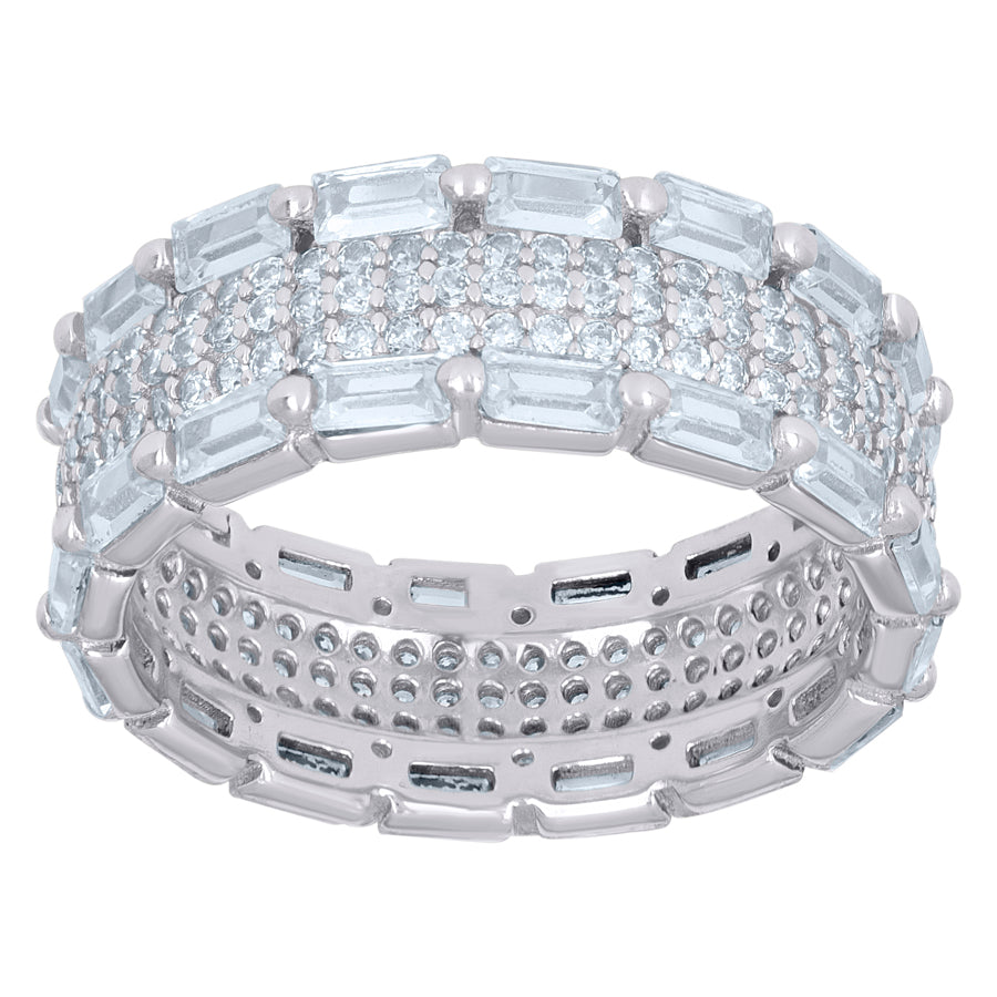 925 Sterling Silver Cz Ring
