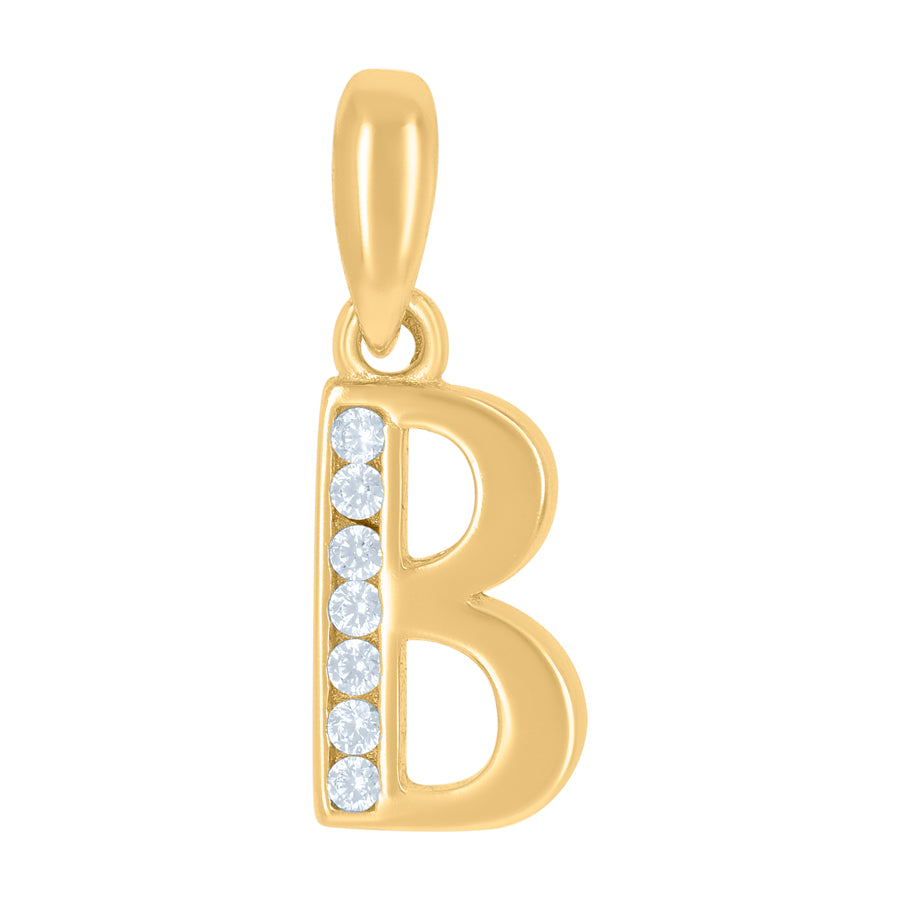 925 Sterling Silver Initial"B" Pendant