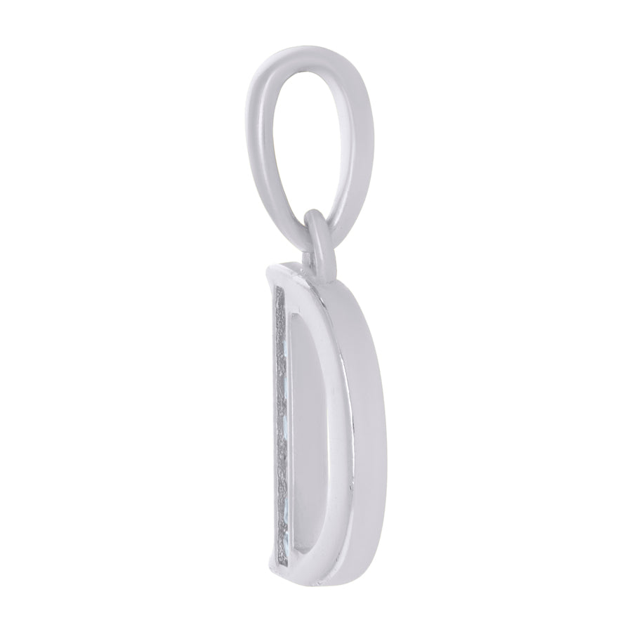 925 Sterling Silver Initial"D" Pendant