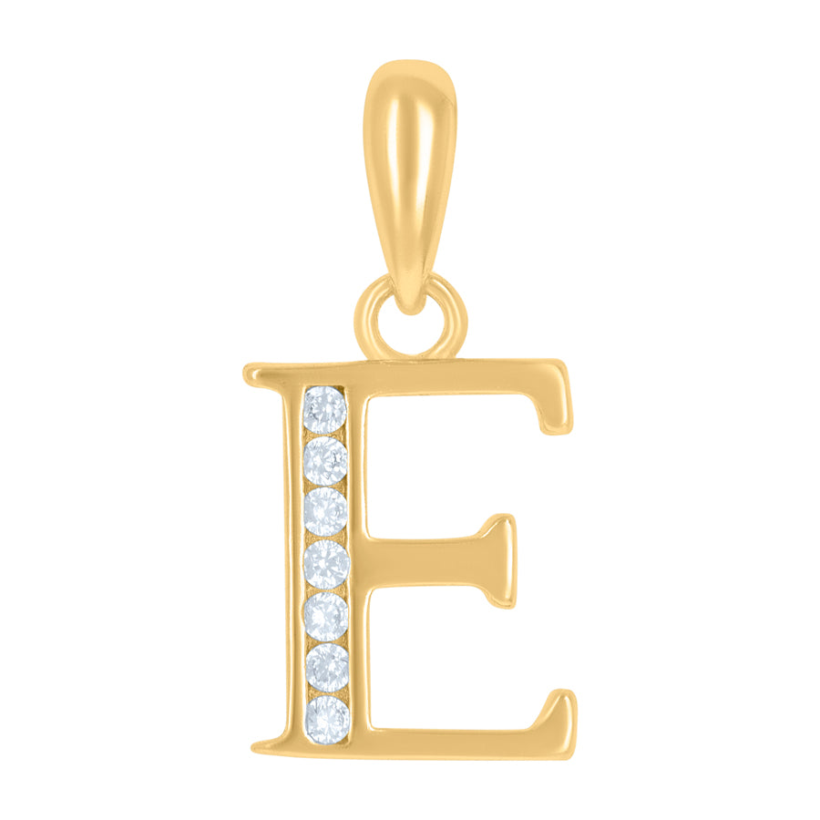 925 Sterling Silver Initial"E" Pendant