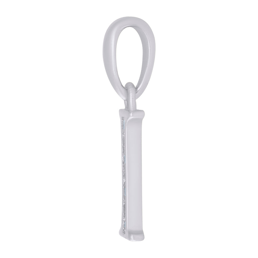 925 Sterling Silver Initial"I" Pendant