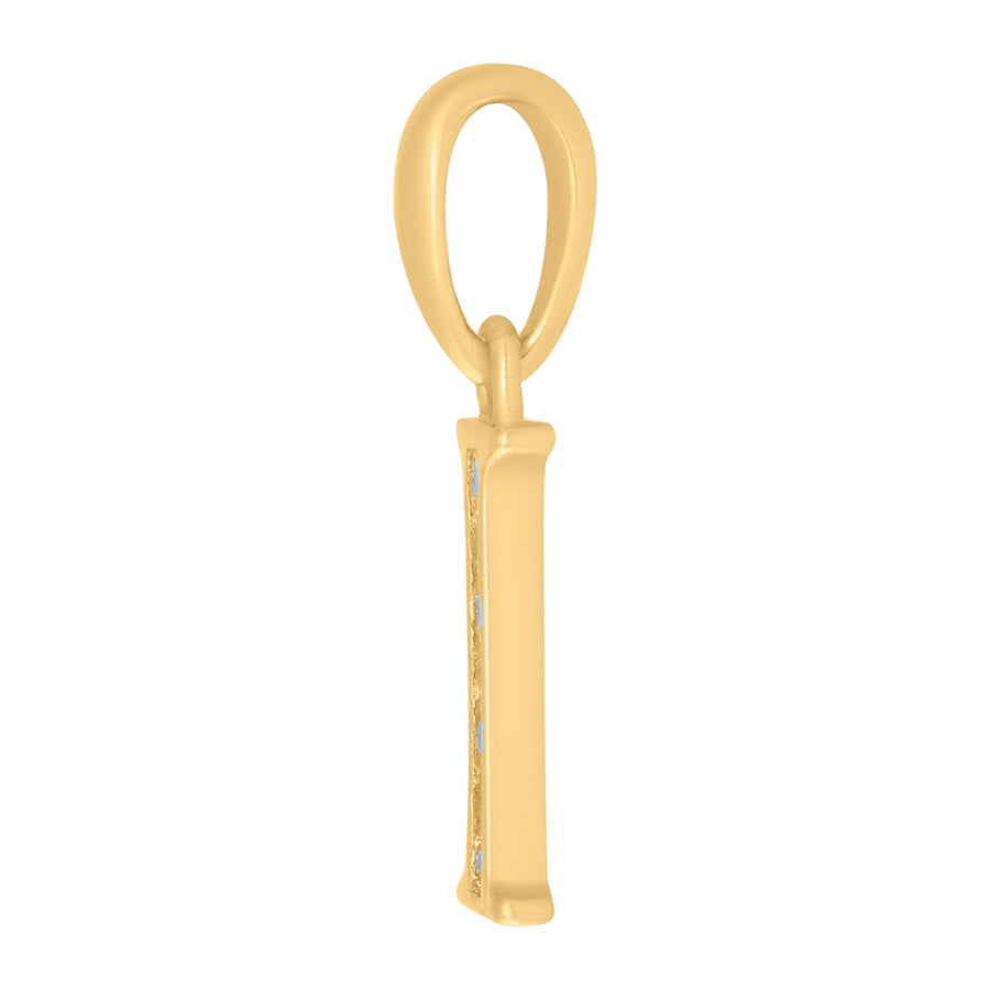 925 Sterling Silver Initial"I" Pendant