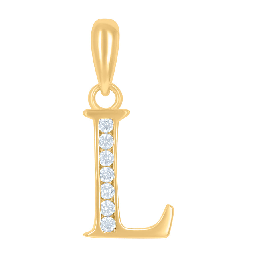 925 Sterling Silver Initial"L" Pendant
