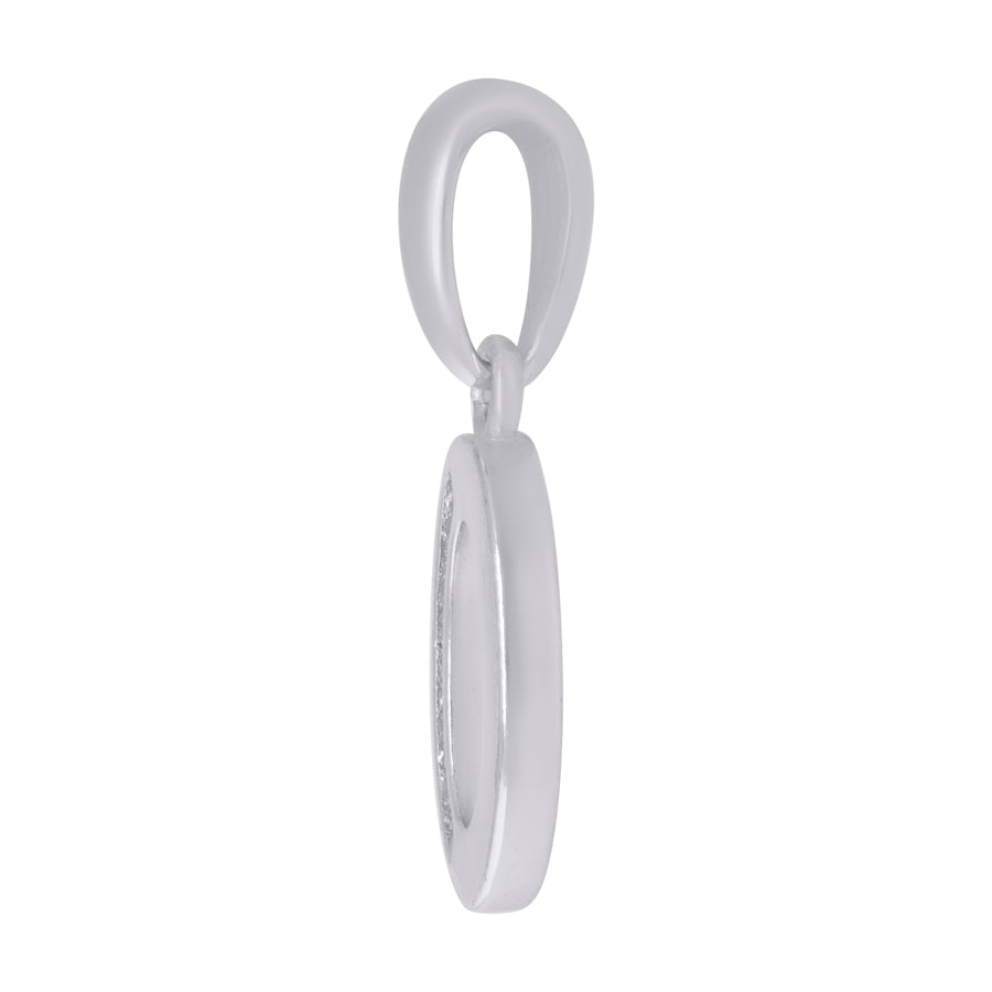 925 Sterling Silver Initial"O" Pendant