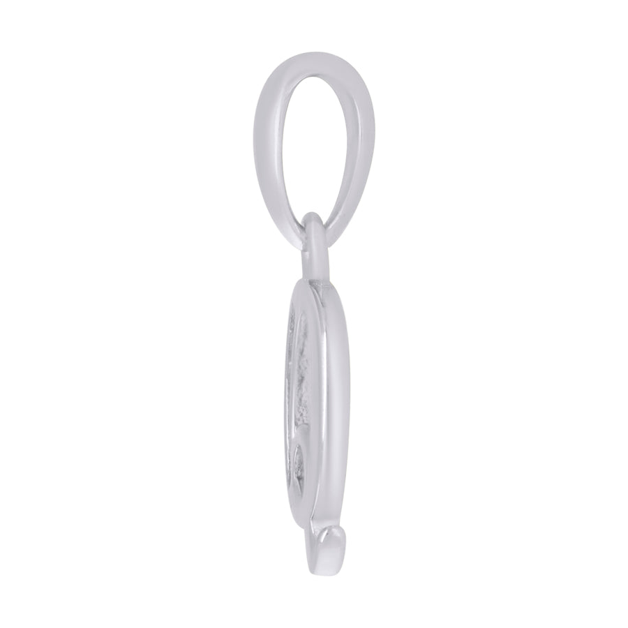 925 Sterling Silver Initial"Q" Pendant