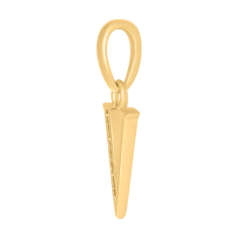 925 Sterling Silver Initial"V" Pendant