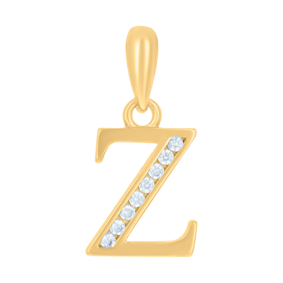 925 Sterling Silver Initial"Z" Pendant