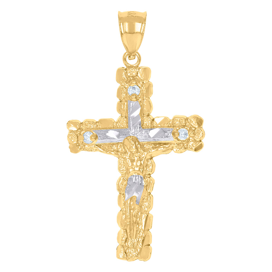 10Kt Gold Cz Pendant