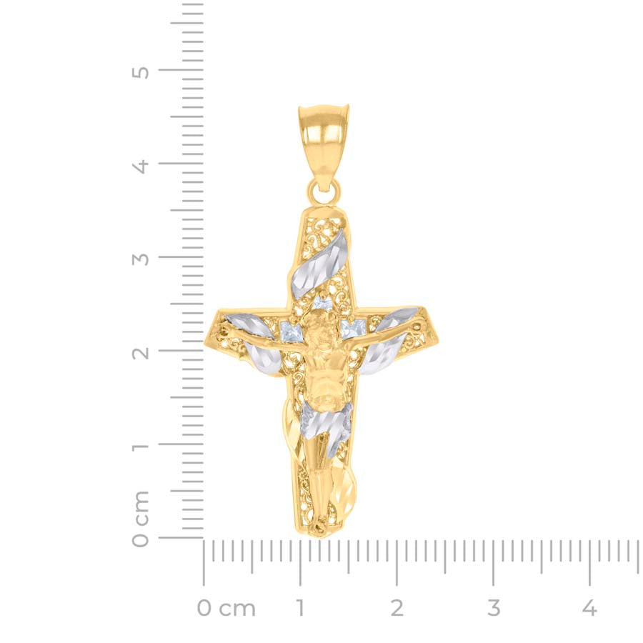 10Kt Gold Cz Pendant