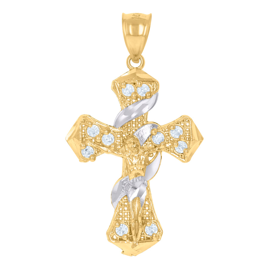 10Kt Gold Cz Pendant