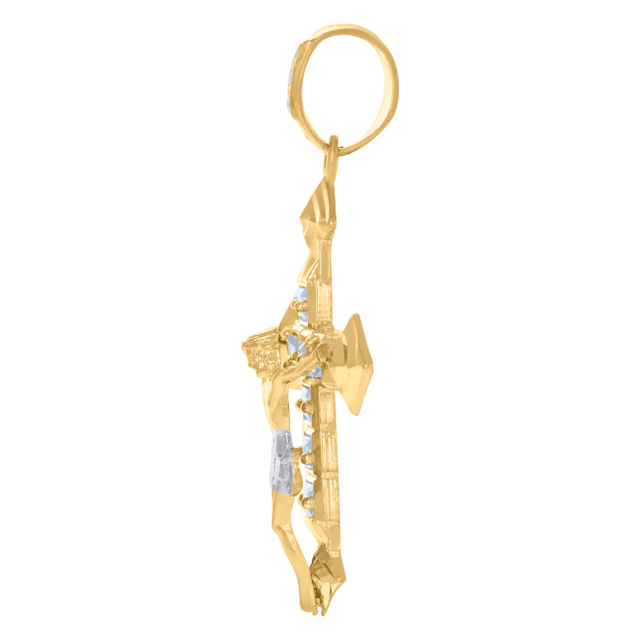 10Kt Gold Cz Pendant